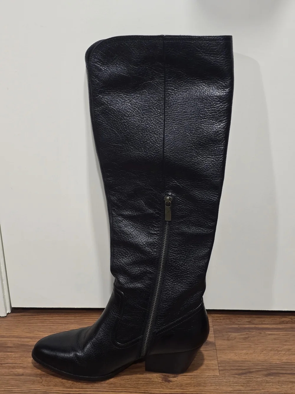 Johnston & Murphy Black Over-the-Knee Leather Boots